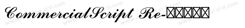 CommercialScript Re字体转换